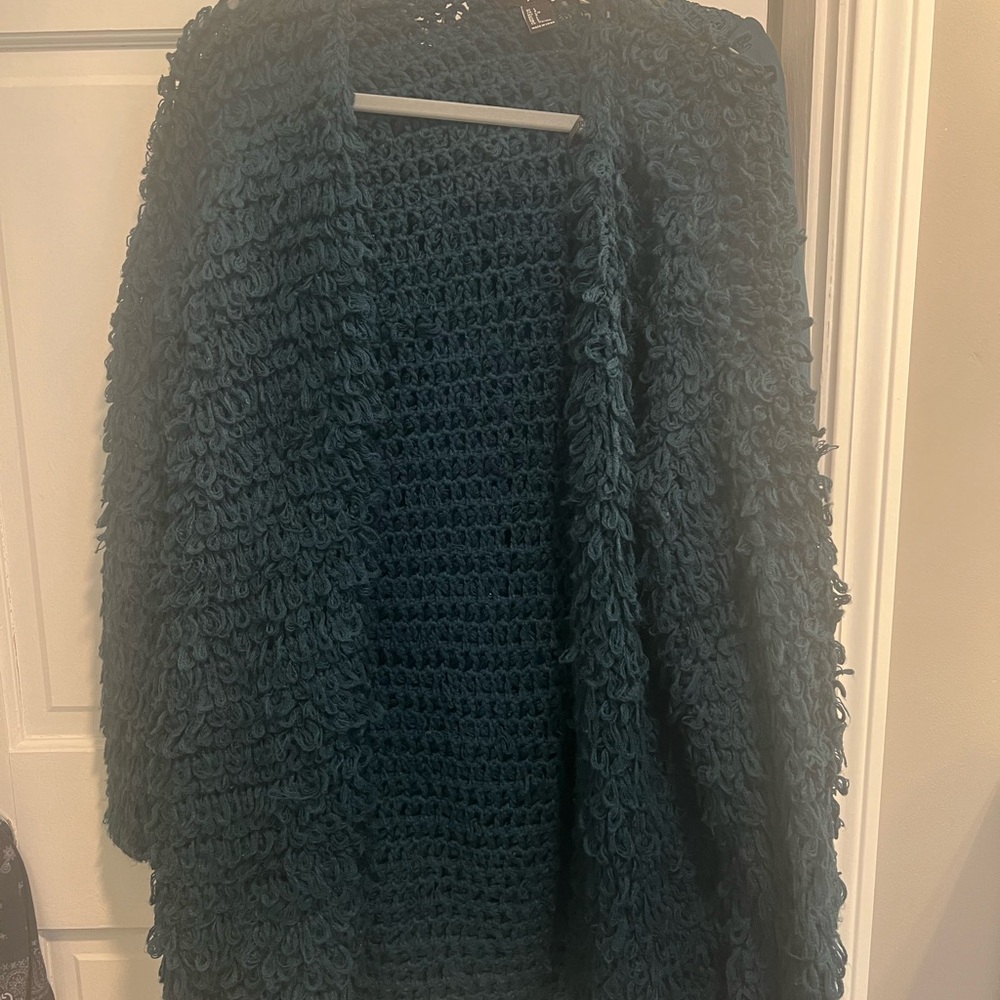 Women's Cozy Knit Sweater - Teal